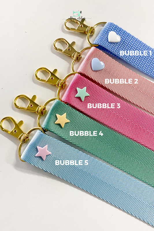 Bubble Series: Webbing Keychain with Embroidery