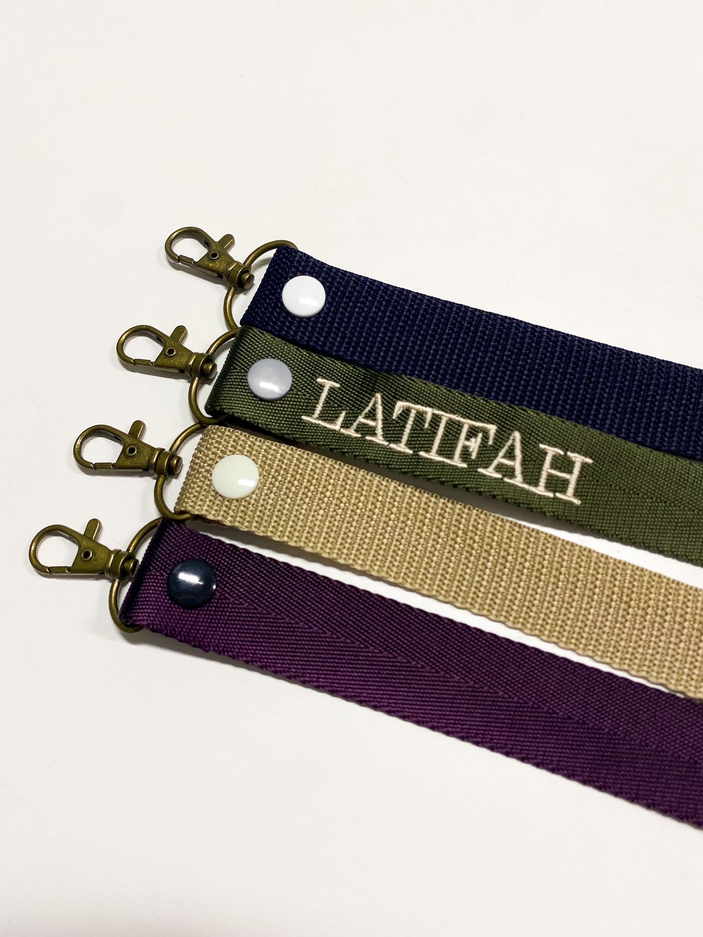 Rustic Series: Webbing Keychain with Embroidery